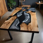 madera con resina